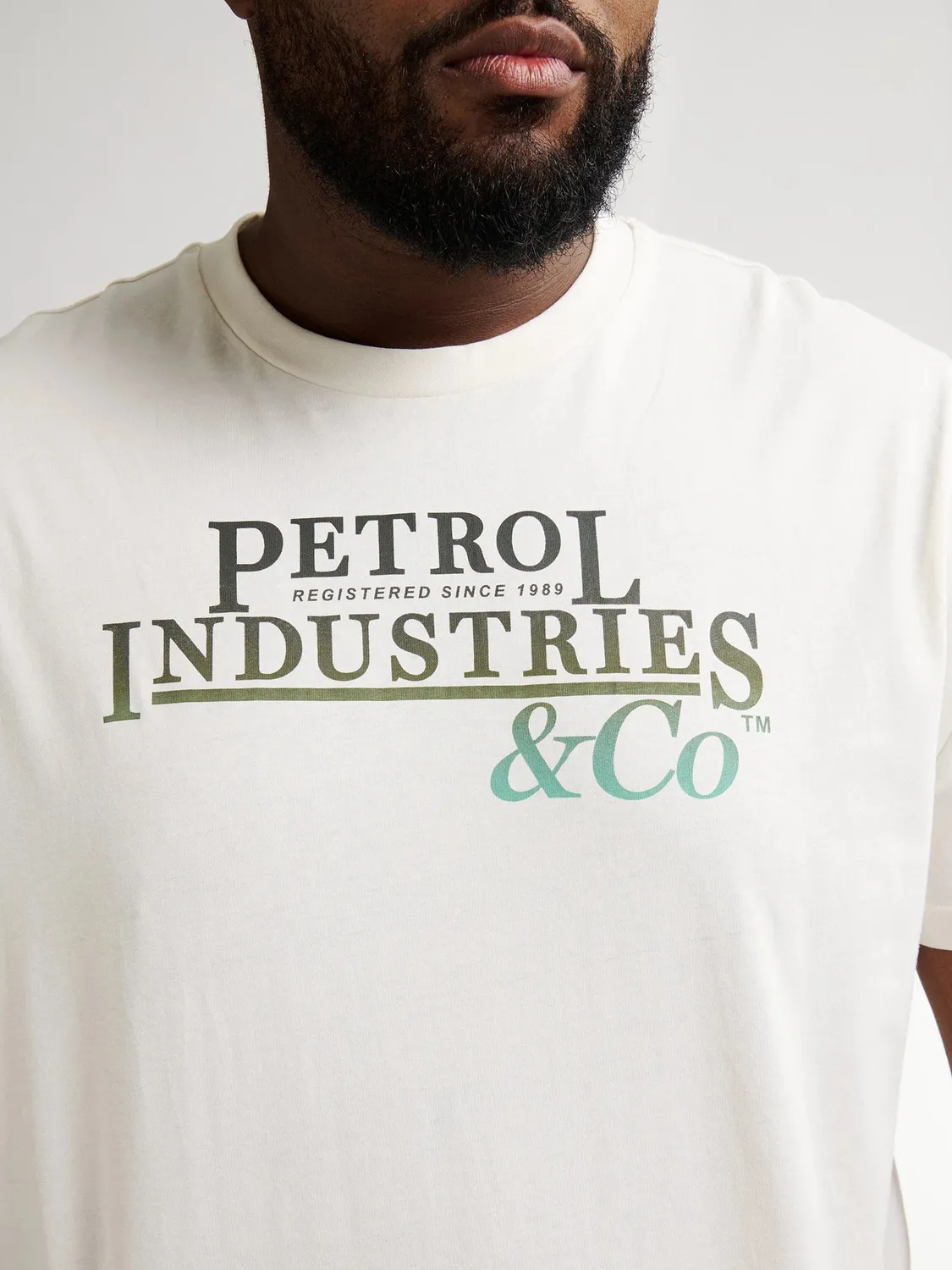 Petrol Industries Rockport T-shirt mossy stone plus size