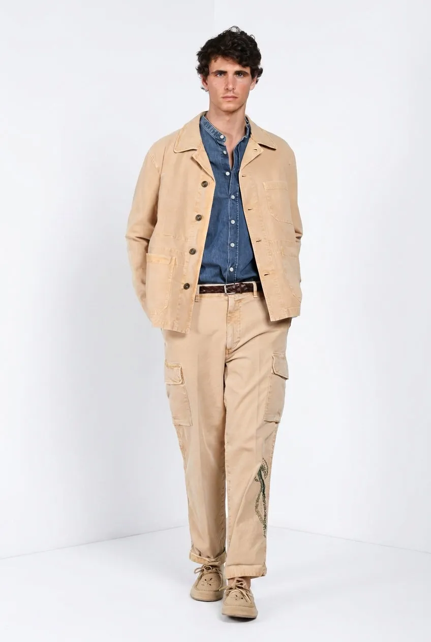 Mason's Chile M74 cargo bukser kaki relaxed