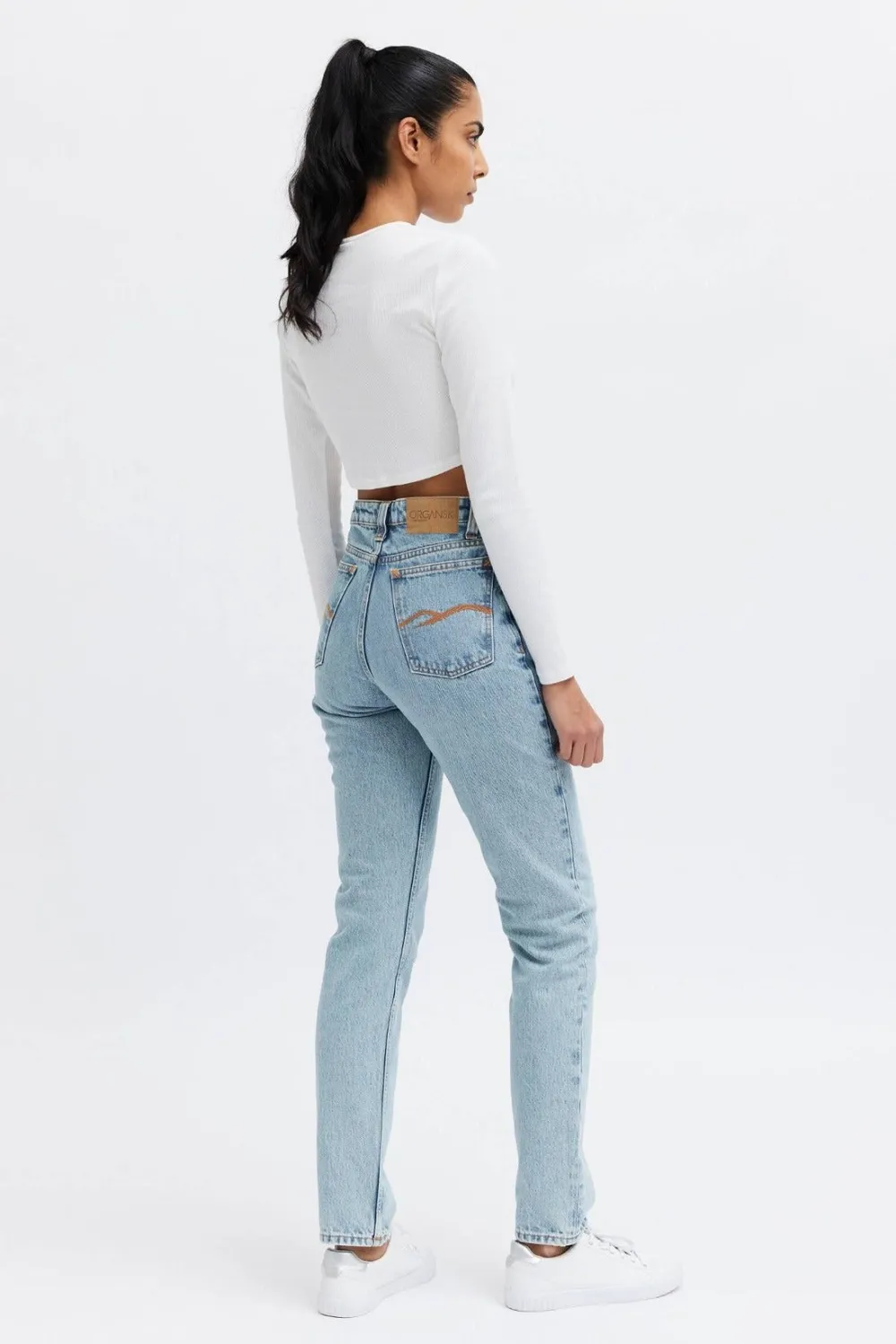 Organsk Oxygen Raw Rebellion jeans rå med rips