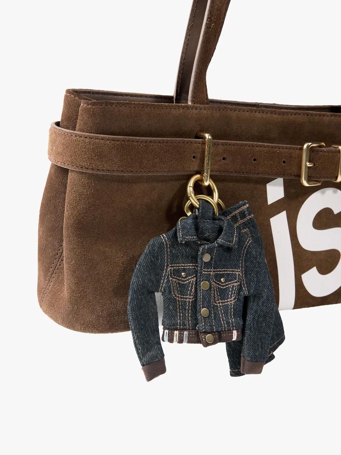 Miss Sixty Mini Jacket charm black denim vedhæng