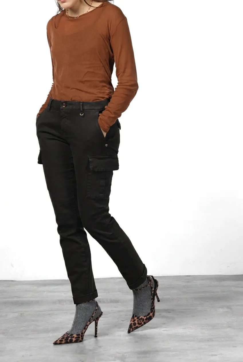 Mason's Chile City cargobukser mørkebrun slim fit