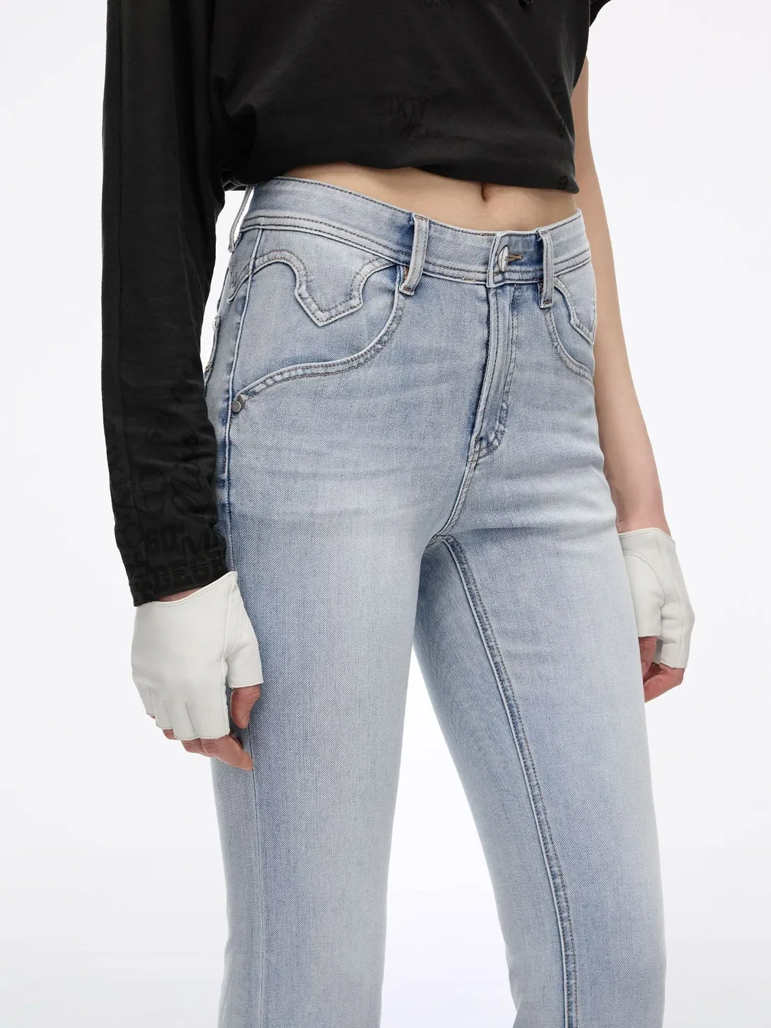 Miss Sixty Everyday Bella flare jeans lyseblå stretch