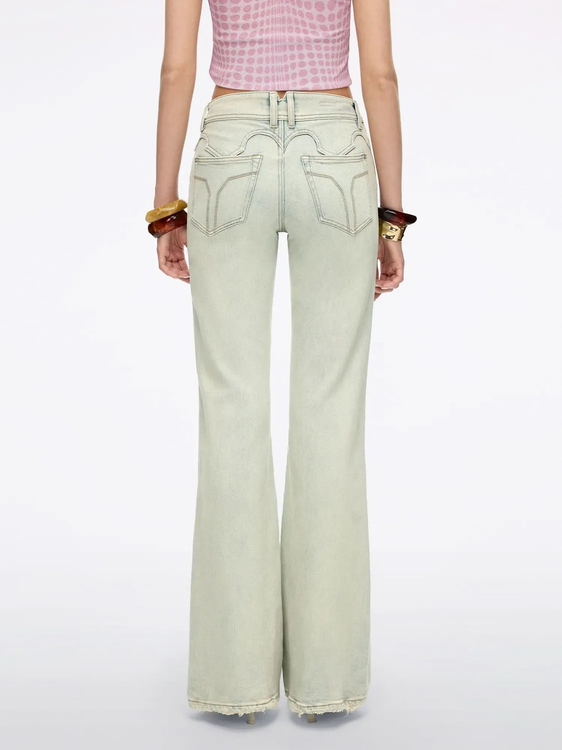 Miss Sixty Bella flare jeans lyseblå vintage