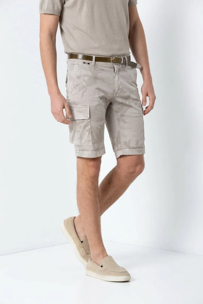 Mason's Chile cargo bermudashorts beige slim fit