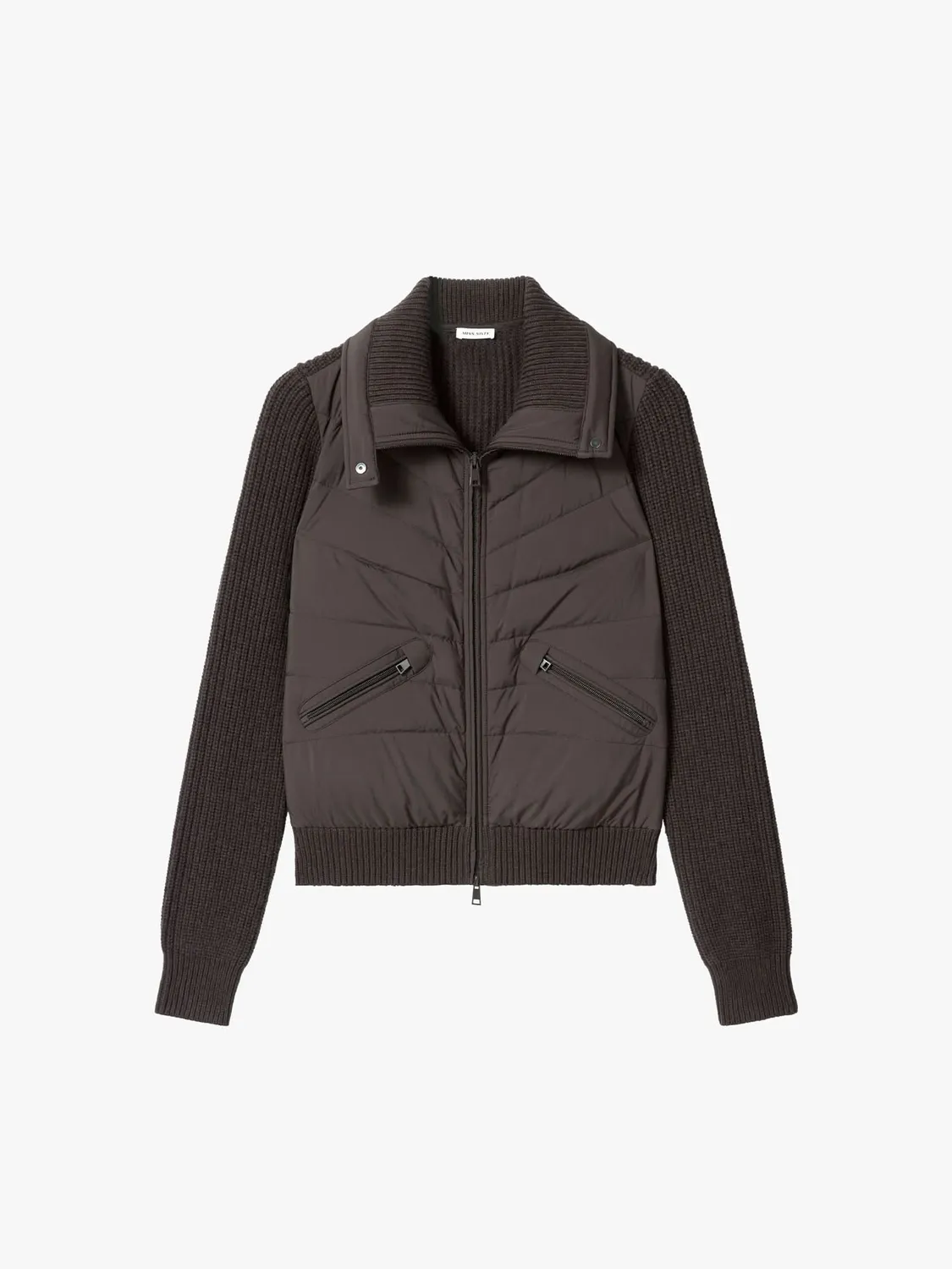 Miss Sixty Panelled Puffer jakke dun off white