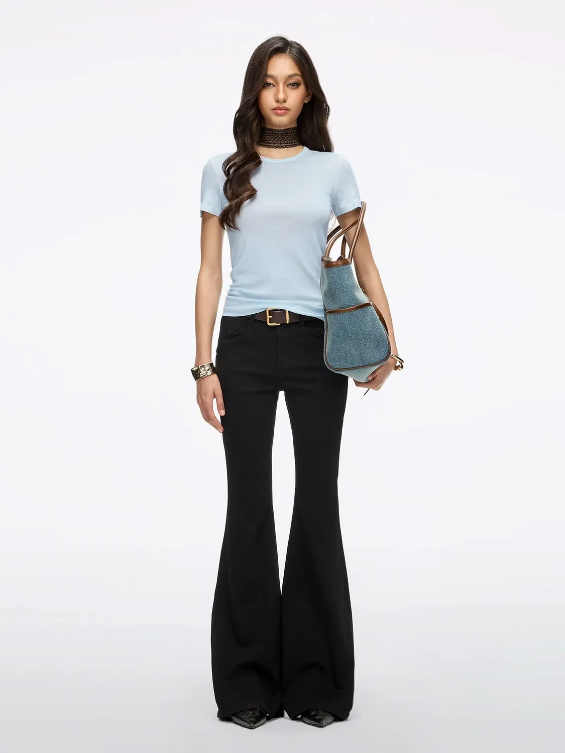 Miss Sixty Bella flare jeans sort slim stretch