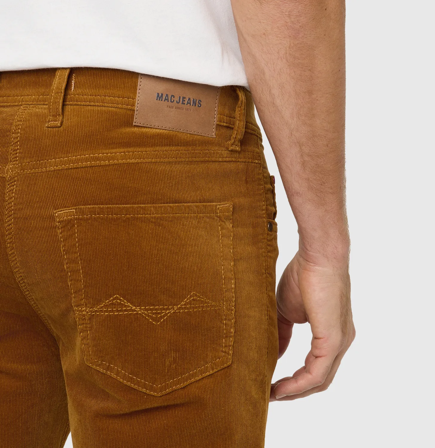 MAC Jeans Arne fløjlsbukser rust stretch