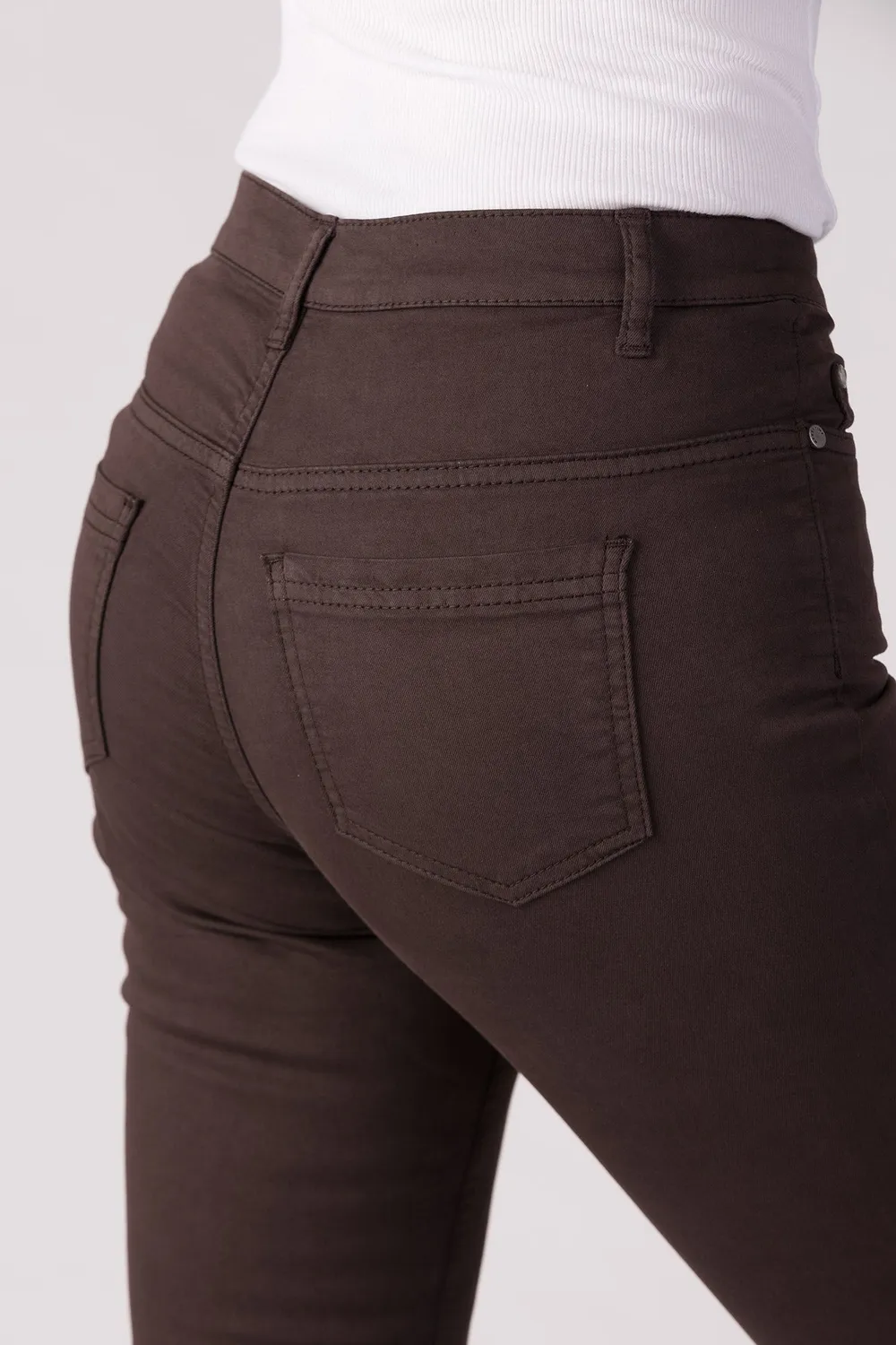 Merrytime Clara Slim jeans chocolate torte stræk