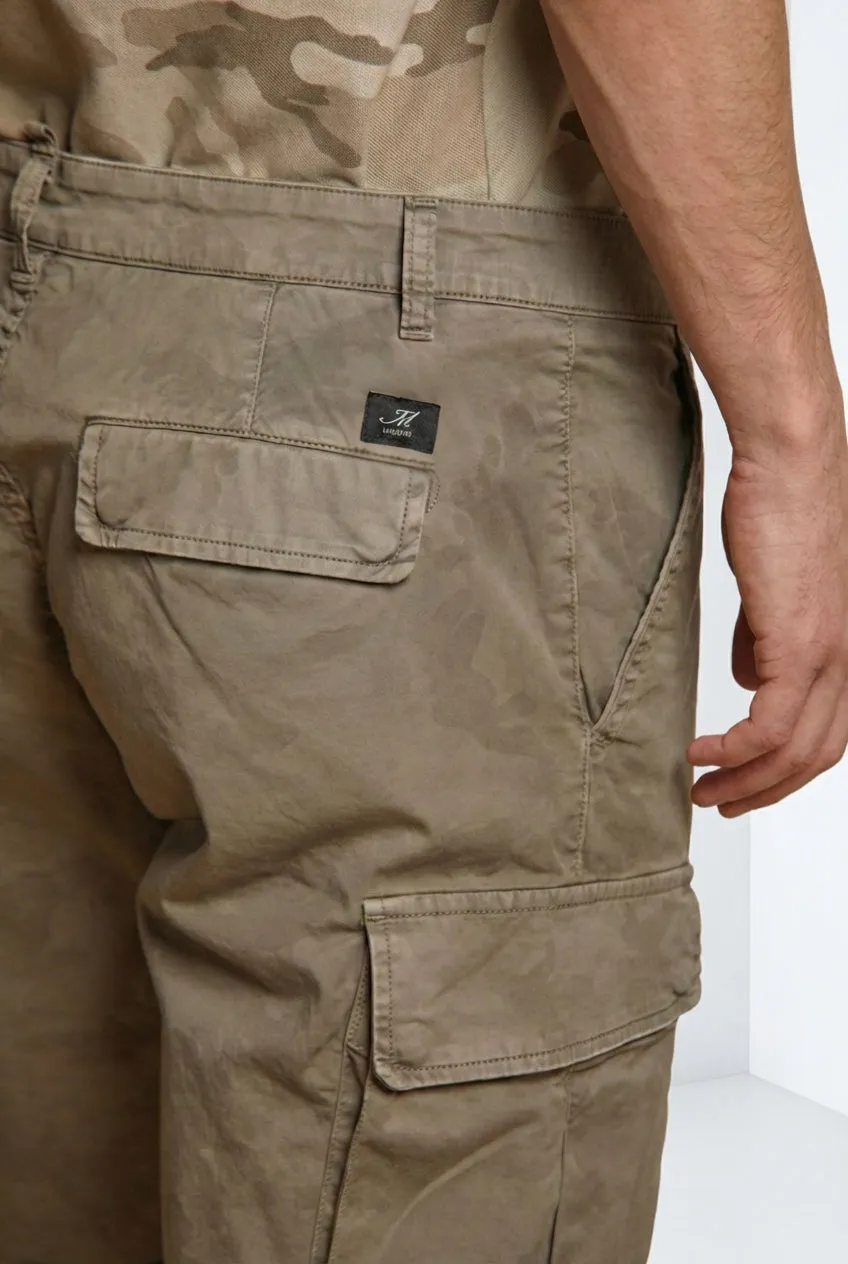 Mason's Chile cargo shorts slim militærgrøn camo