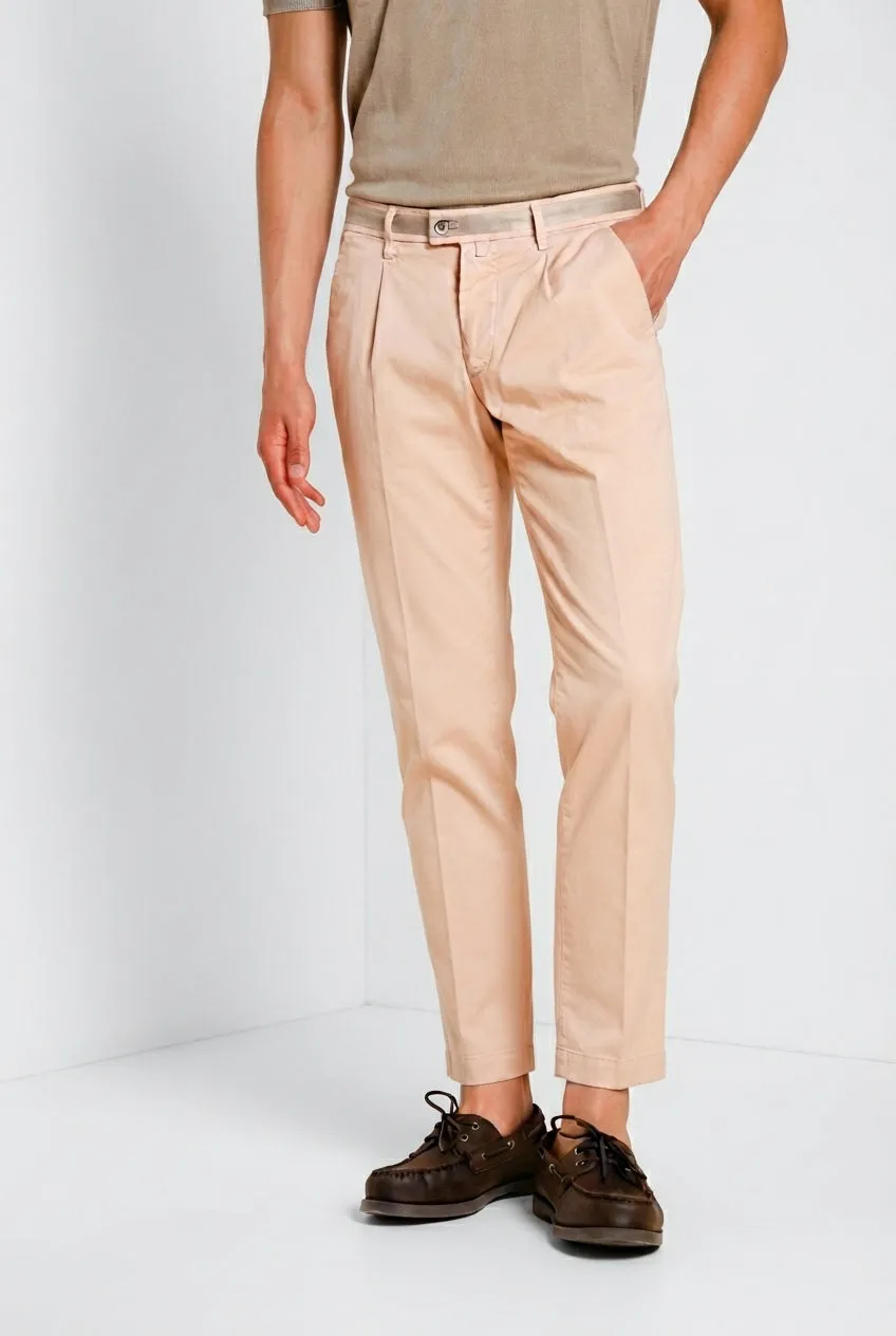 Mason's Torino 1 Pinces chinobukser pink slim