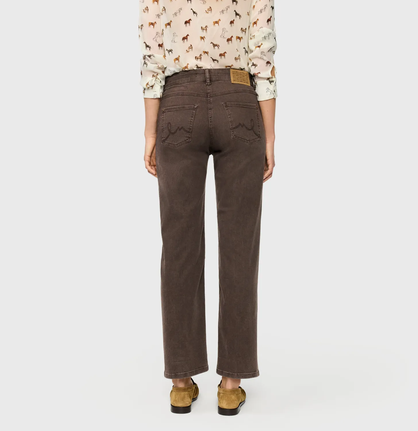 MAC Laura jeans brun flare fit comfort stretch