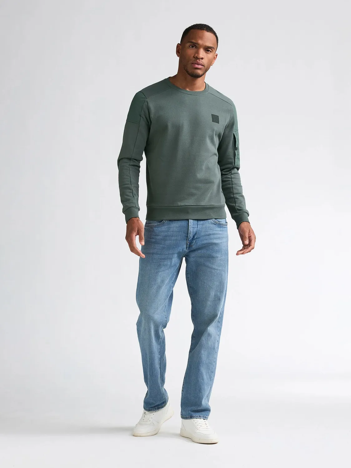 Petrol Industries Fieldstone sweatshirt Steel Green