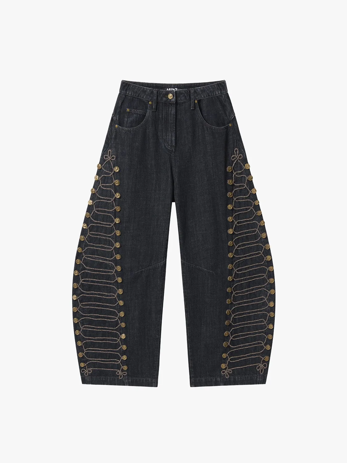 Miss Sixty Napoleon Barrel Jeans blå lav talje