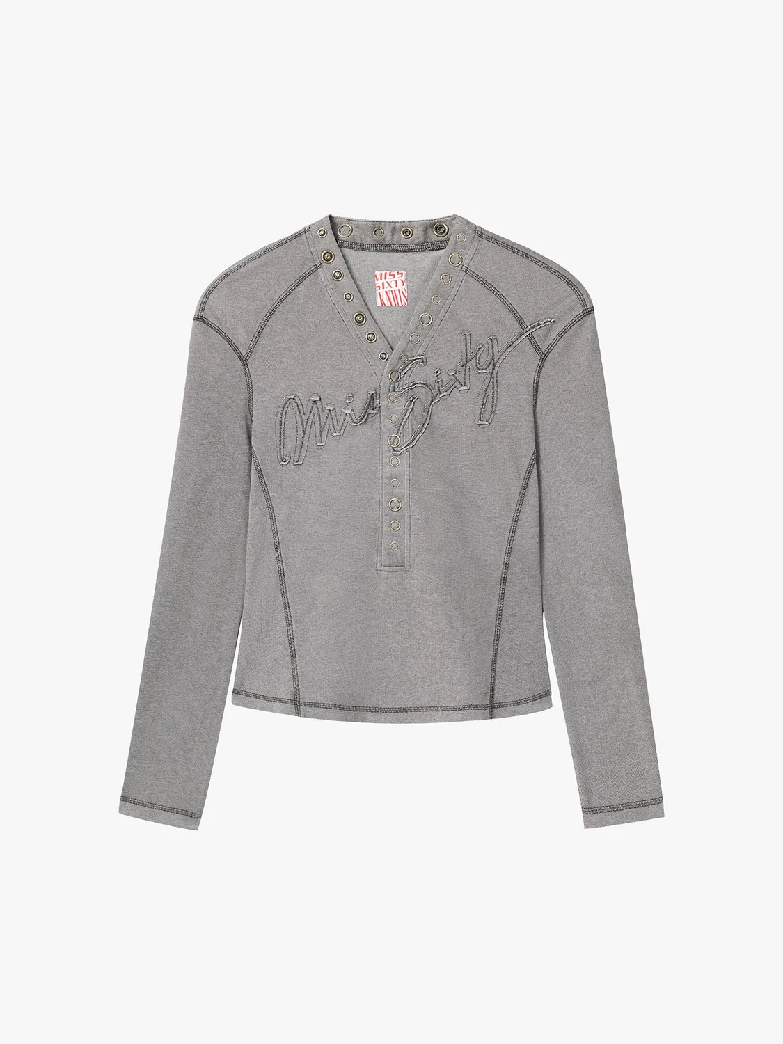 Miss Sixty KNWLS T-shirt retrosort V-hals
