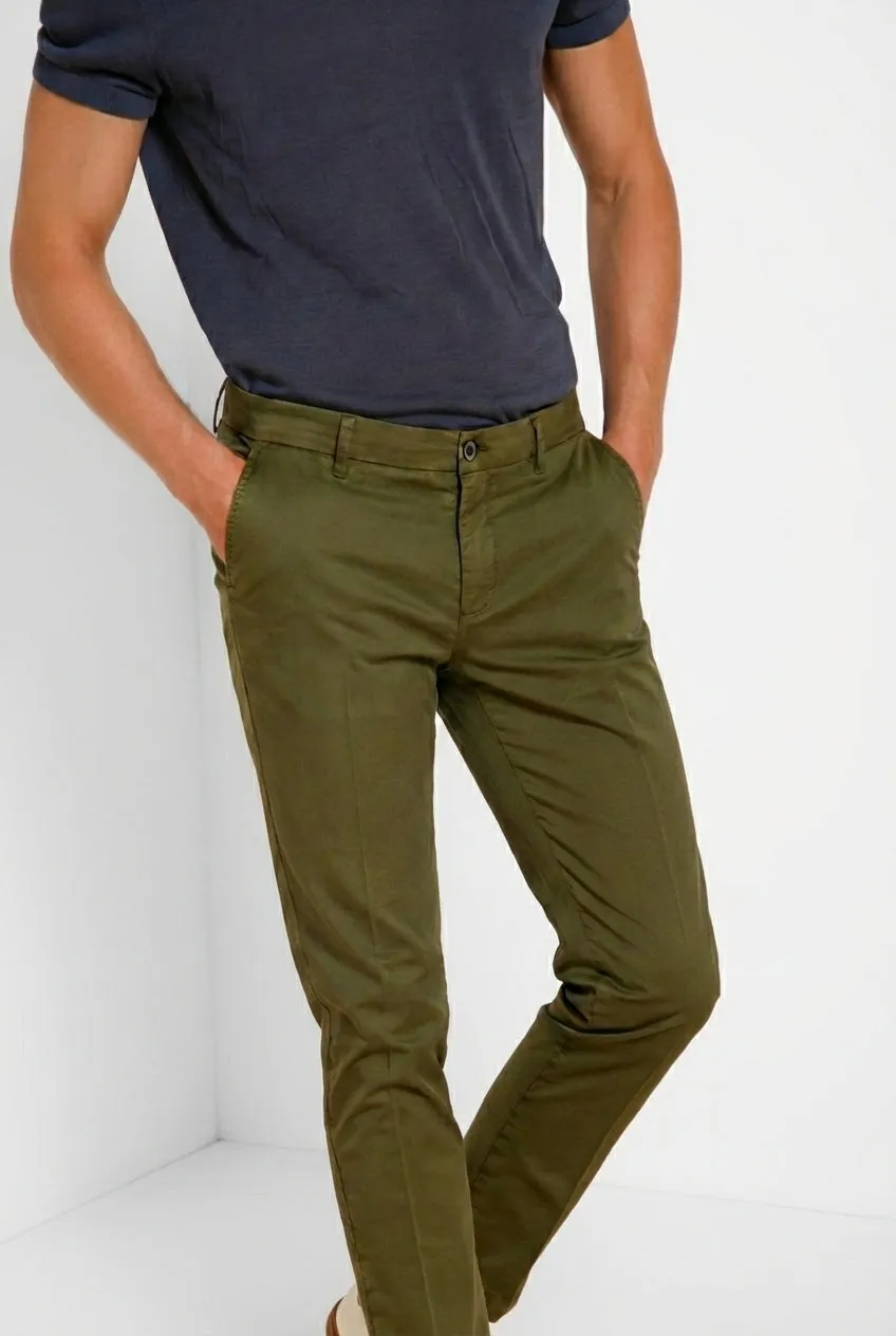 Mason's Milano chino bukser skovgrøn extra slim