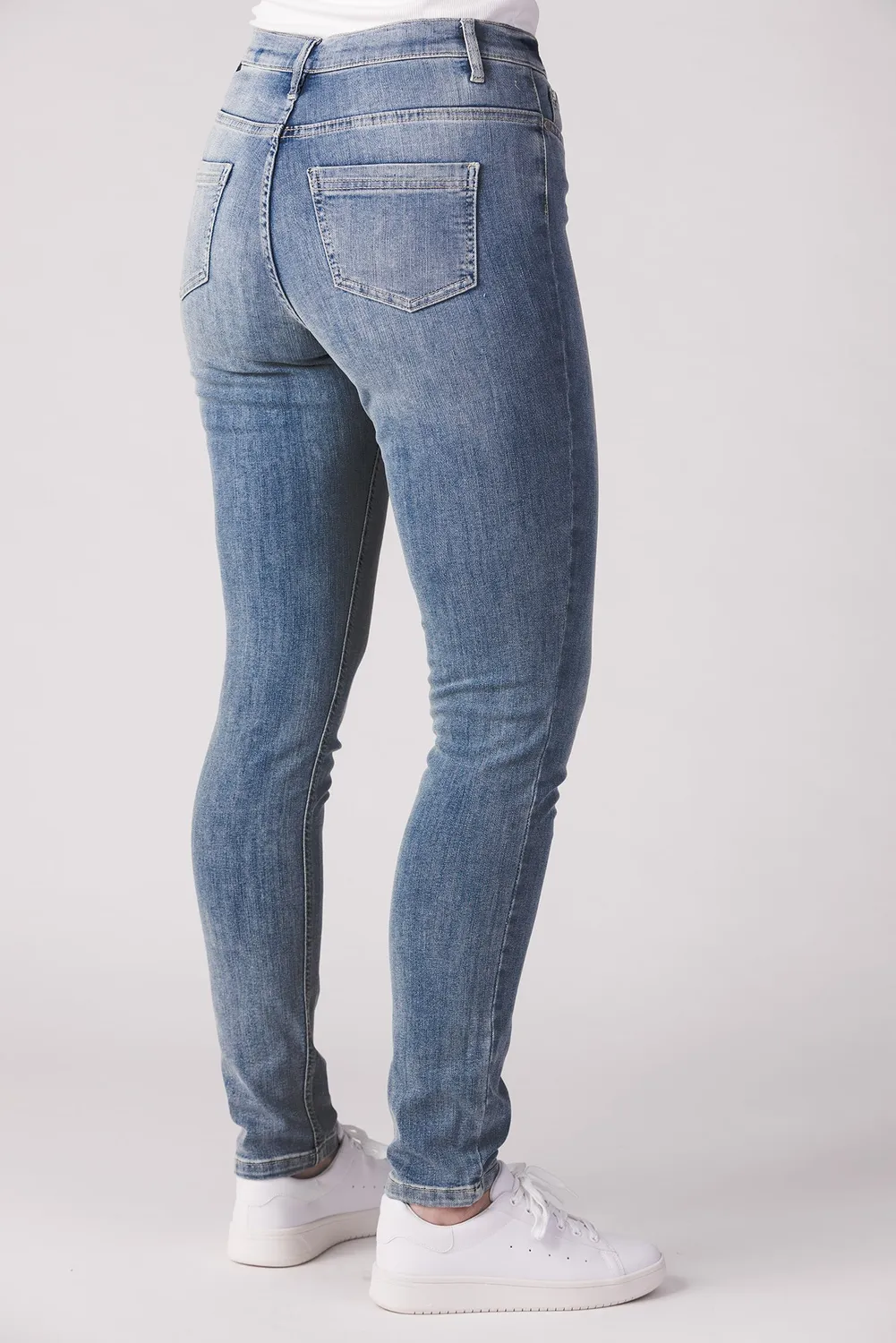 Merrytime Stella Super Slim jeans lyseblå denim