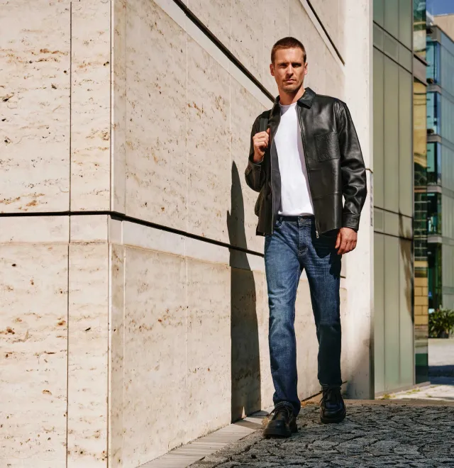MAC Jeans Arne slim jeans mørkeblå stretch