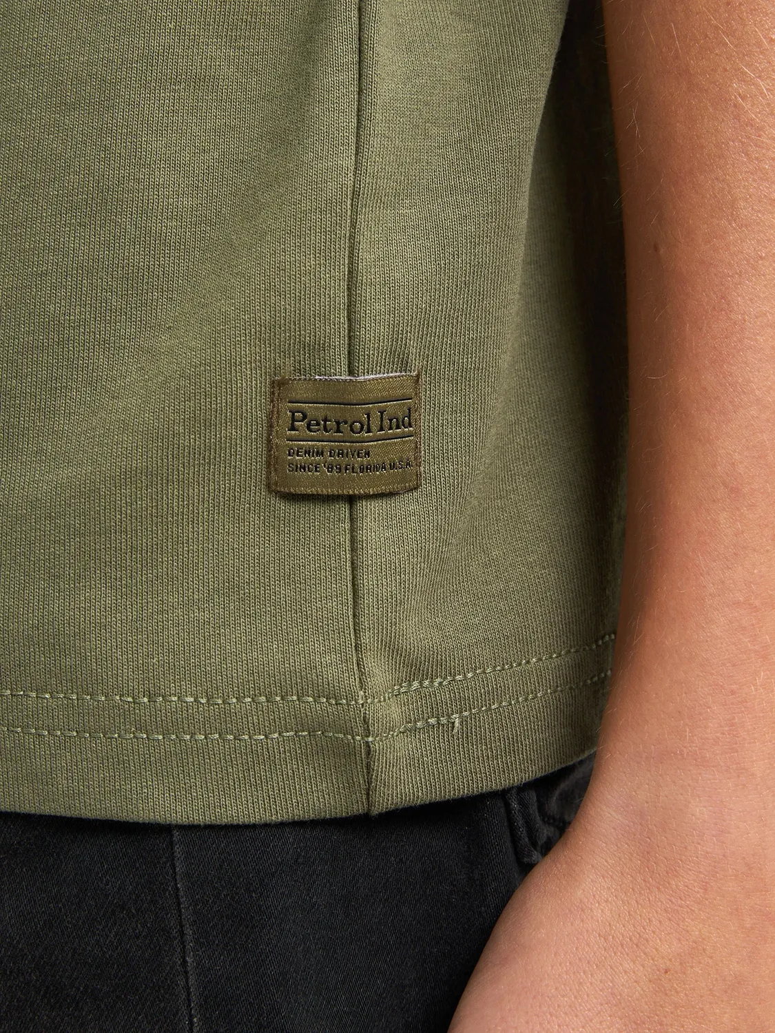 Petrol Industries Clam logo T-shirt til drenge relaxed fit bomuld