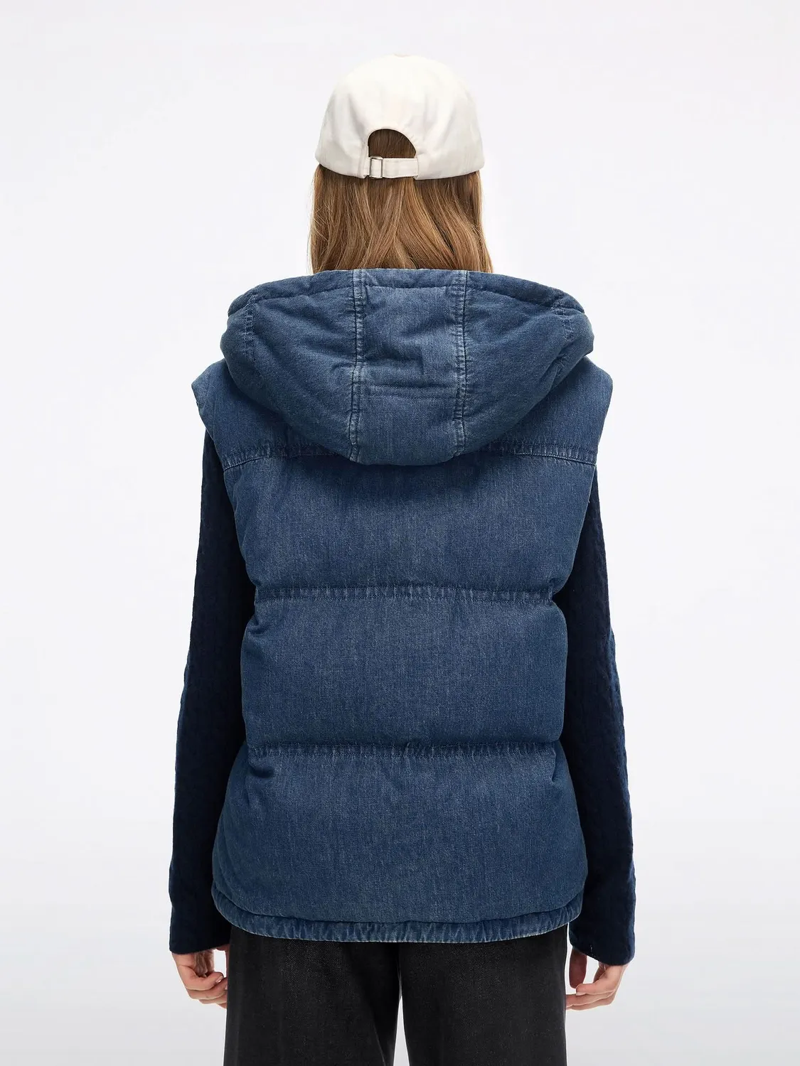 Miss Sixty dunvest middle blue denim med nitter