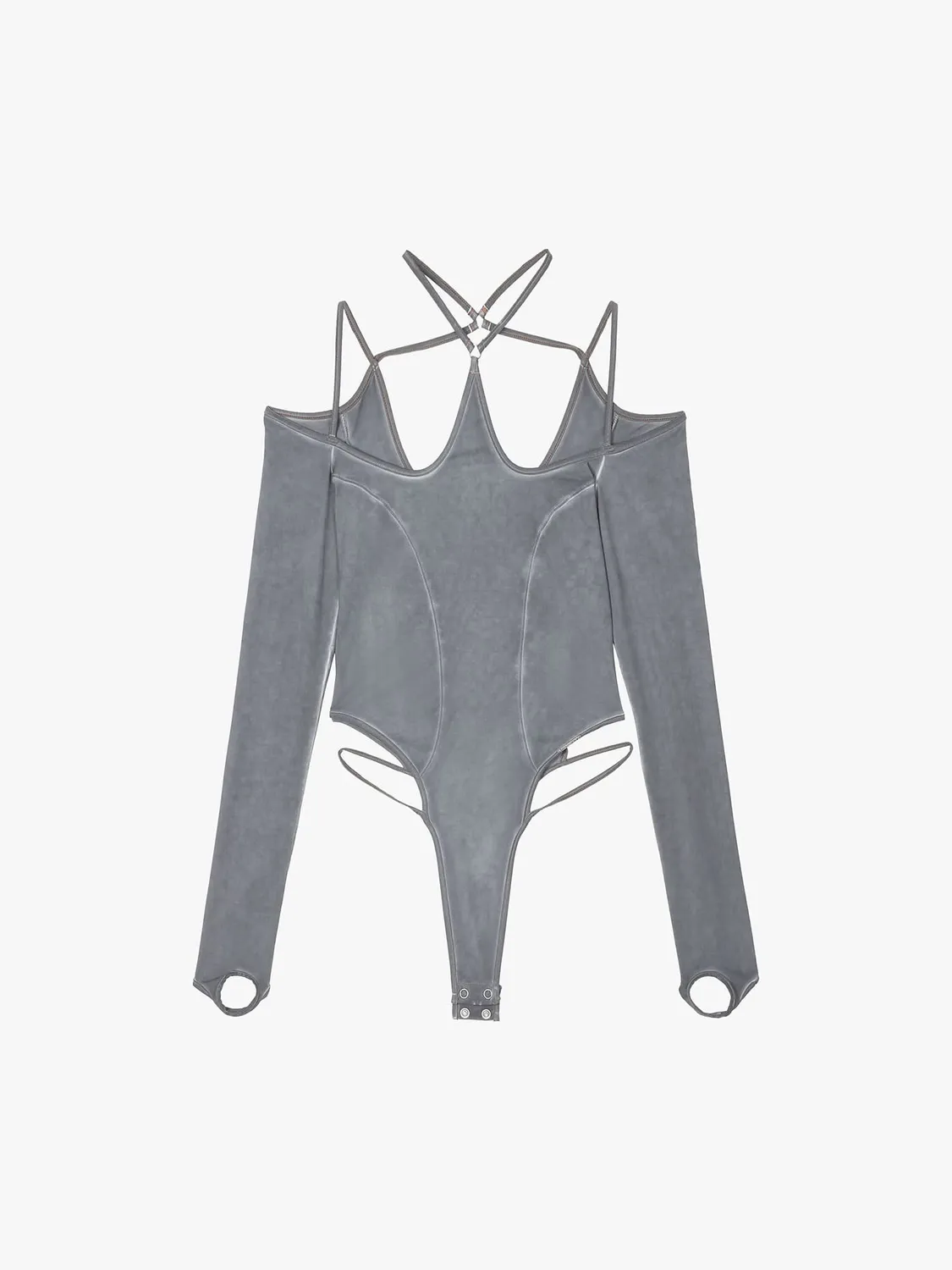 Miss Sixty KNWLS bodysuit t-shirt blå stretch