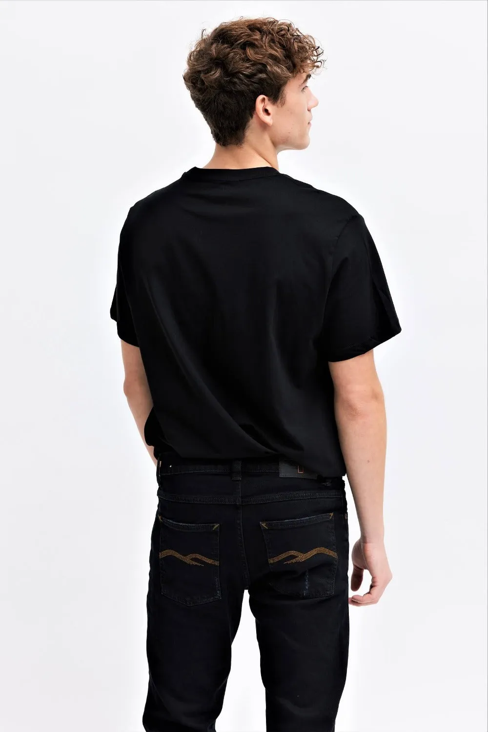 Organsk Atmosphere Black n Gold jeans sorte slim