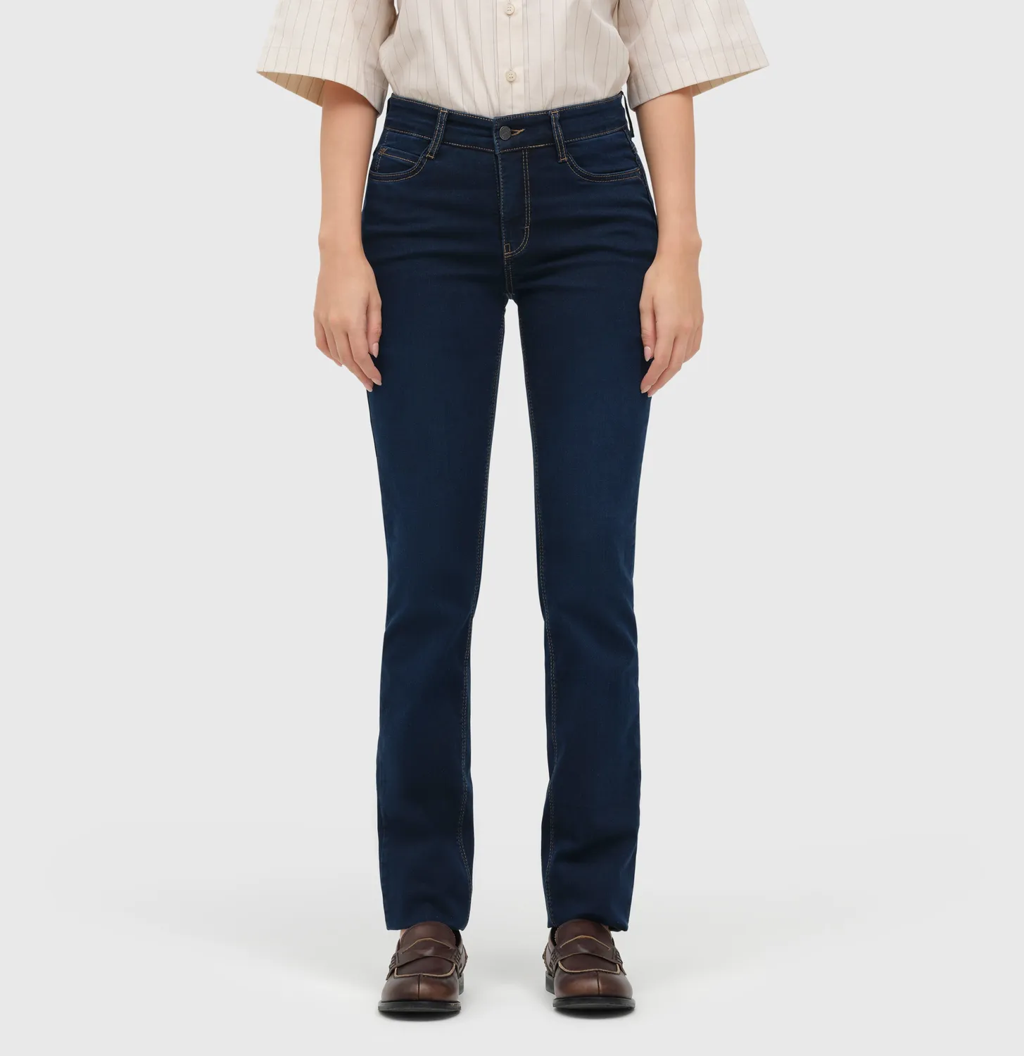 MAC Dream 5401-90-0355L jeans mørkeblå straight