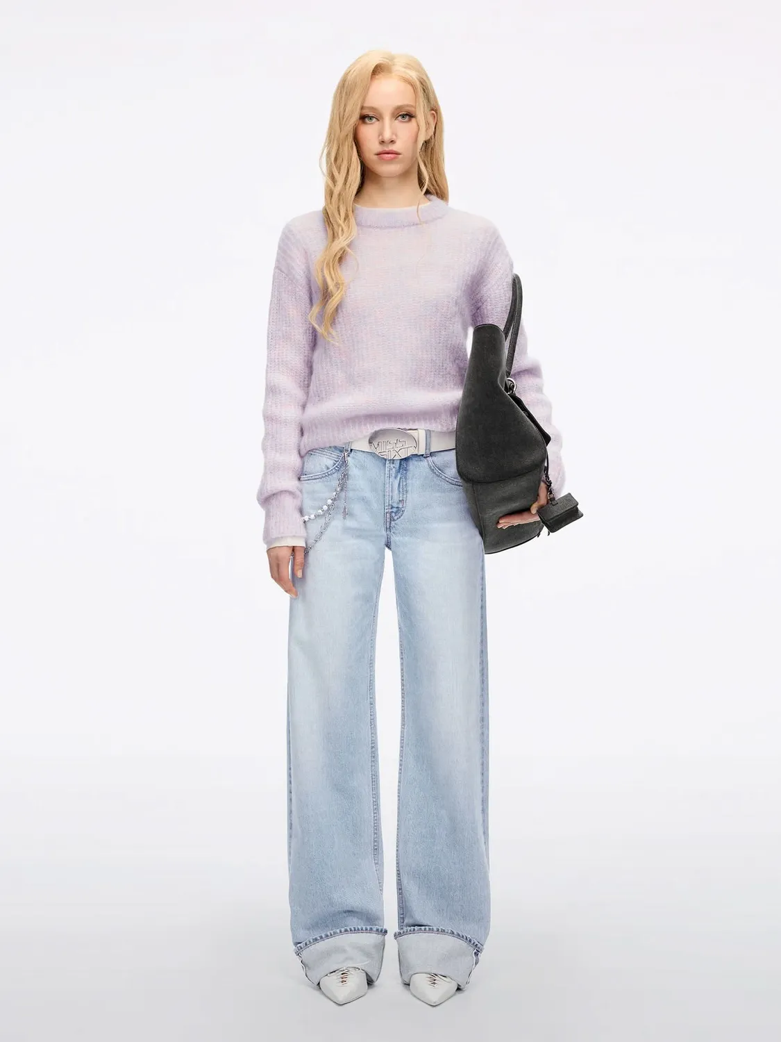 Miss Sixty Straight Jeans lyseblå slidt