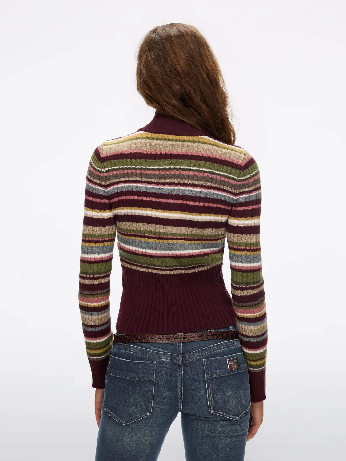 Miss Sixty Contrast Striped striktrøje multicolour uld