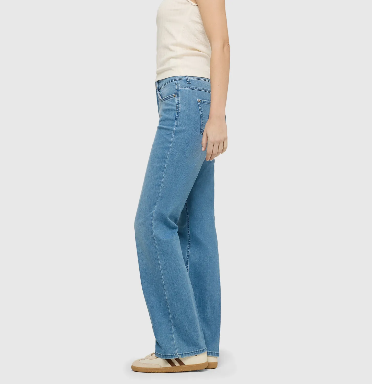 MAC Laura 5225 jeans mellemblå bootcut flared fit