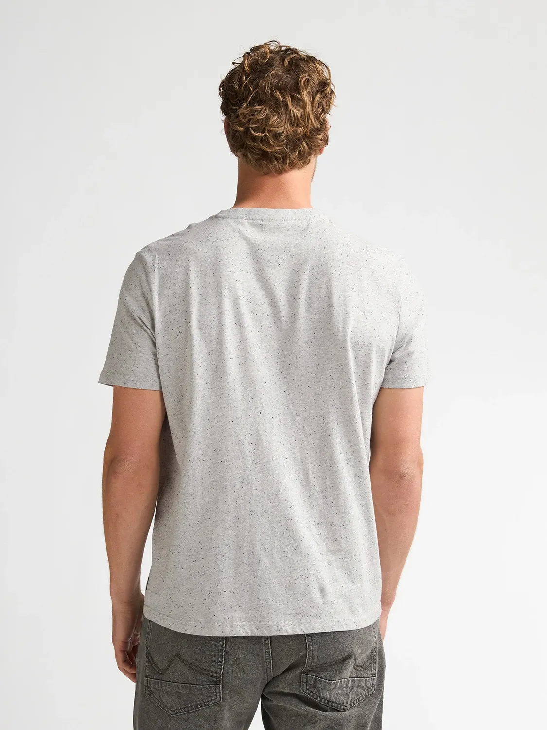 Petrol Industries Irving T-shirt Antique White Melee regular fit