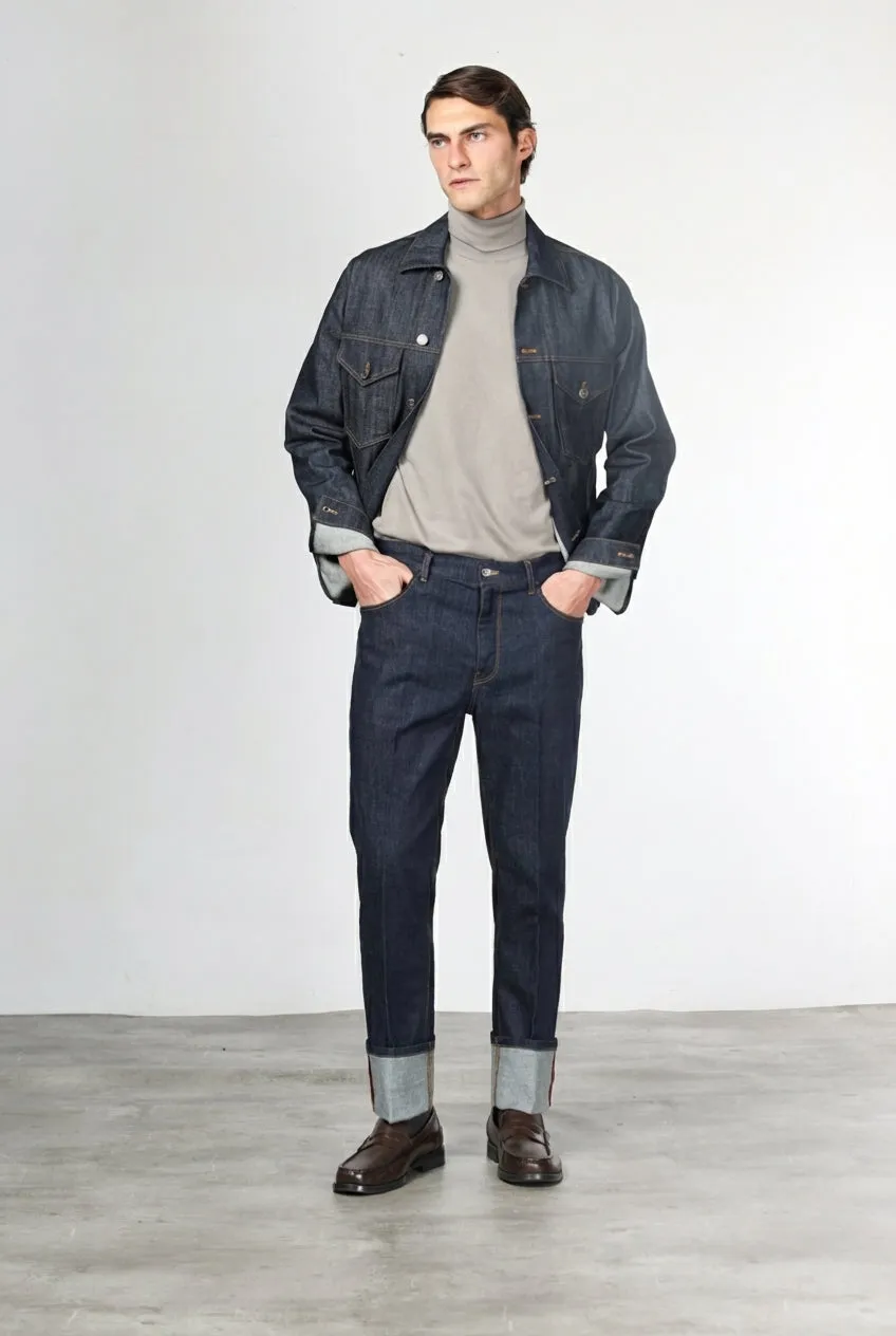Mason's Harris Carrot jeans navy stretch herre