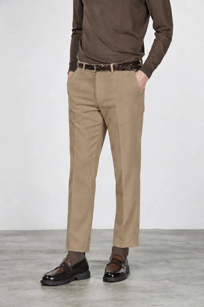 Mason's Paris chinos taupe carrot fløjl