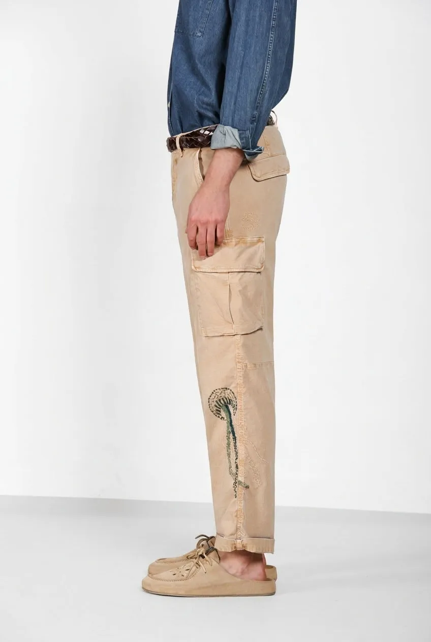 Mason's Chile M74 cargo bukser kaki relaxed