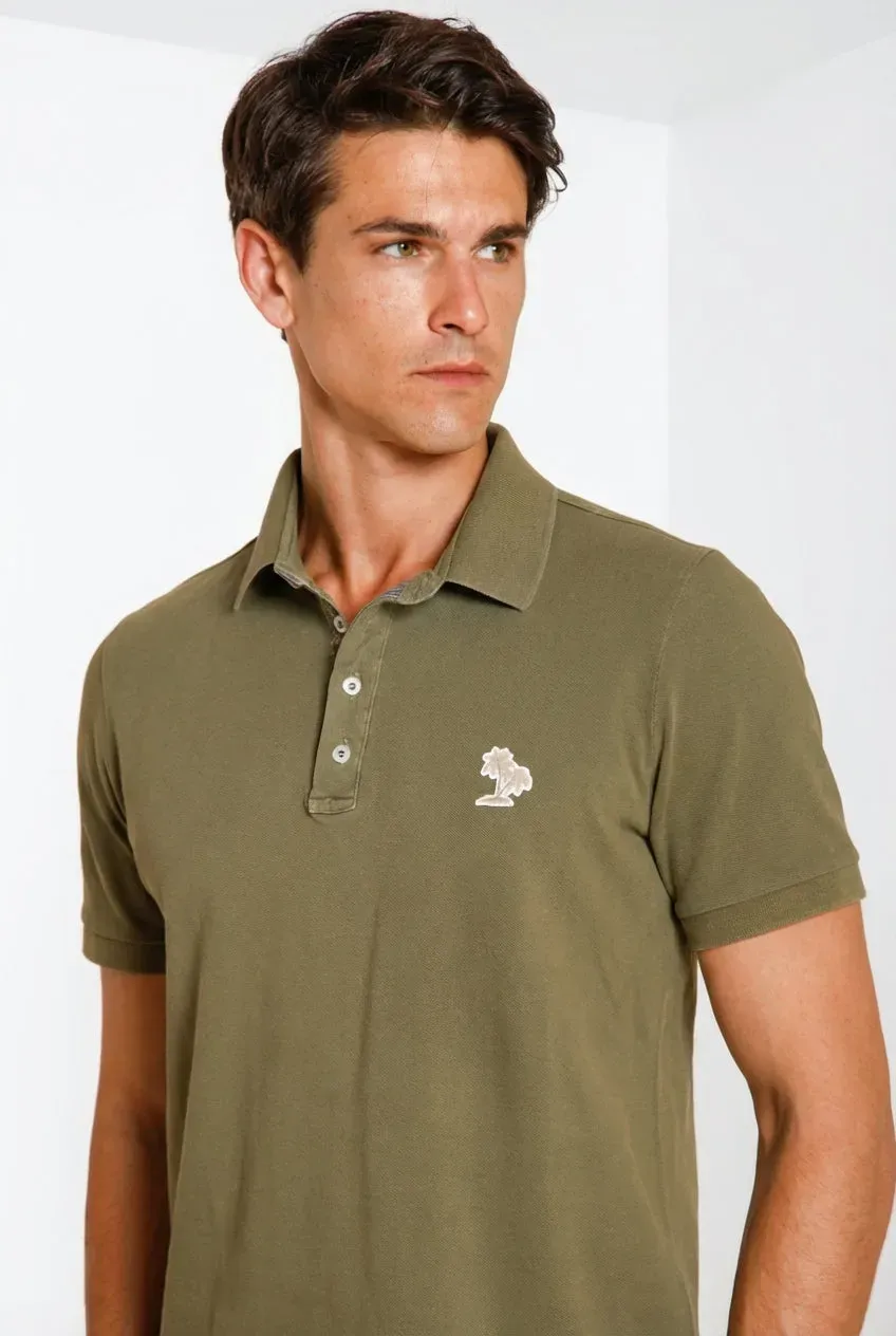 Mason's Leopardi poloshirt i piqué – rosmarin