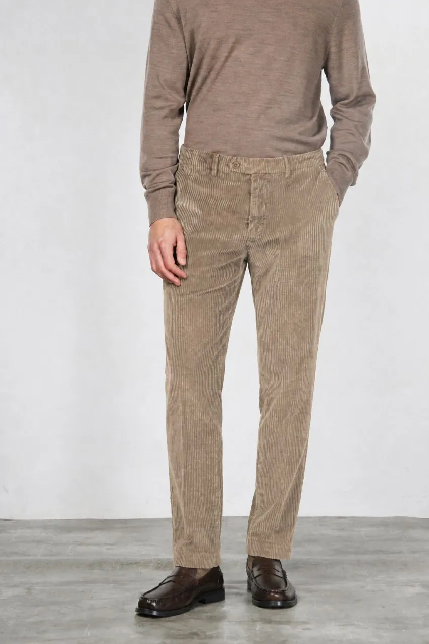 Mason's Paris chino bukser taupe fløjl carrot fit