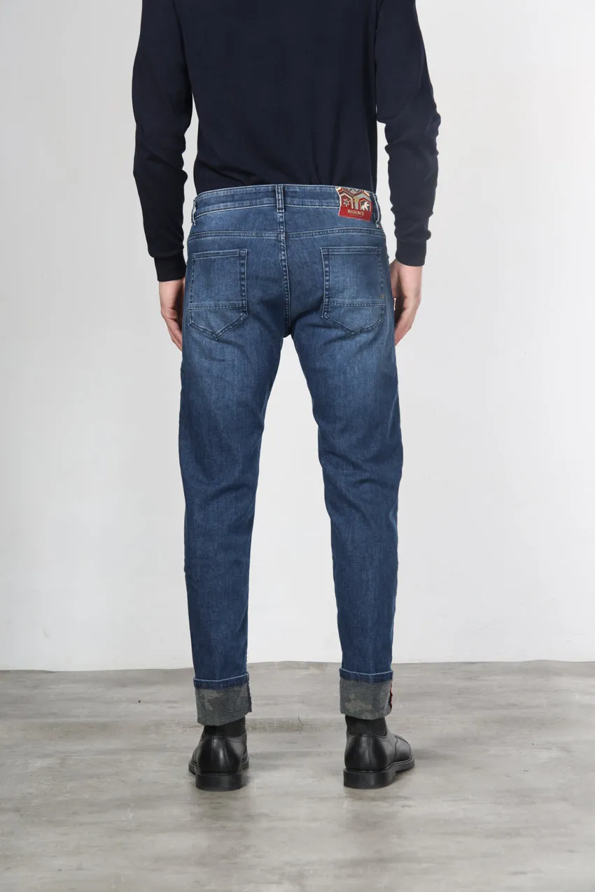 Mason's Harris Regular jeans blå camouflage denim