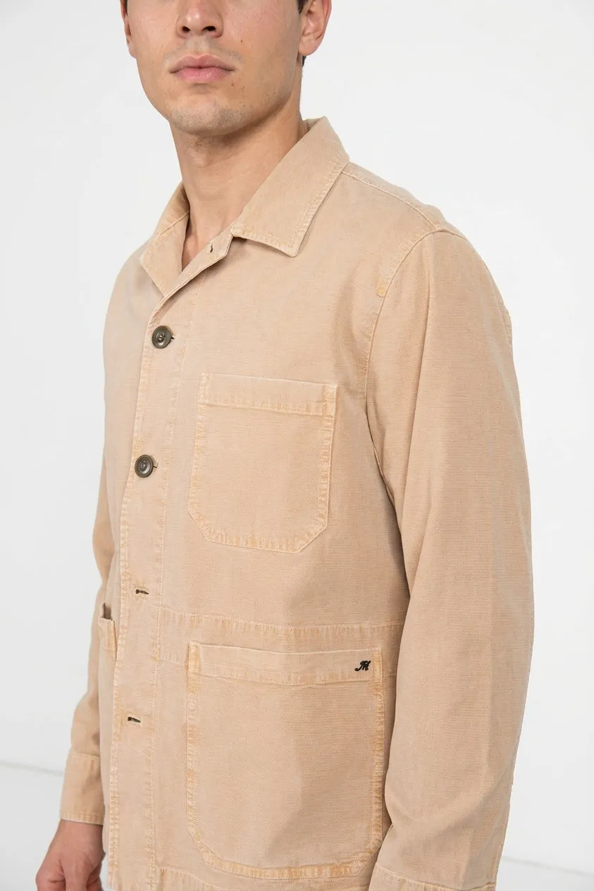 Mason's Detroit M74 overshirt kaki slub