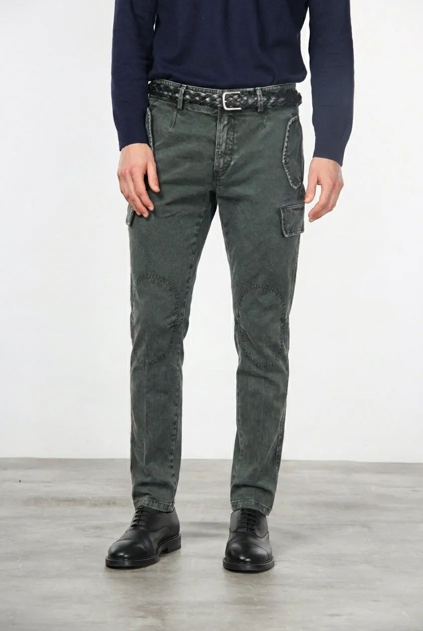 Mason's Bolivia cargobukser mørk oliven regular fit