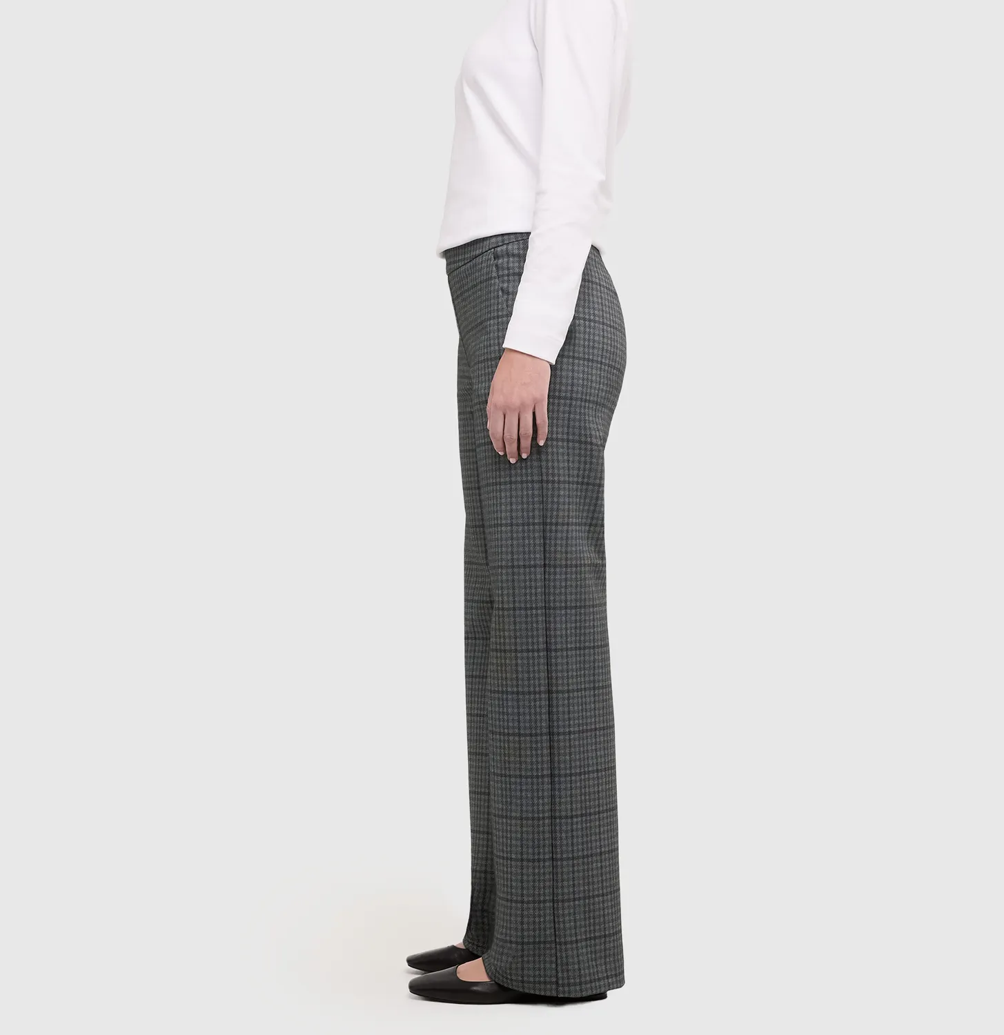 MAC Chiara 2177-00-0107 jerseybukser grå wide fit