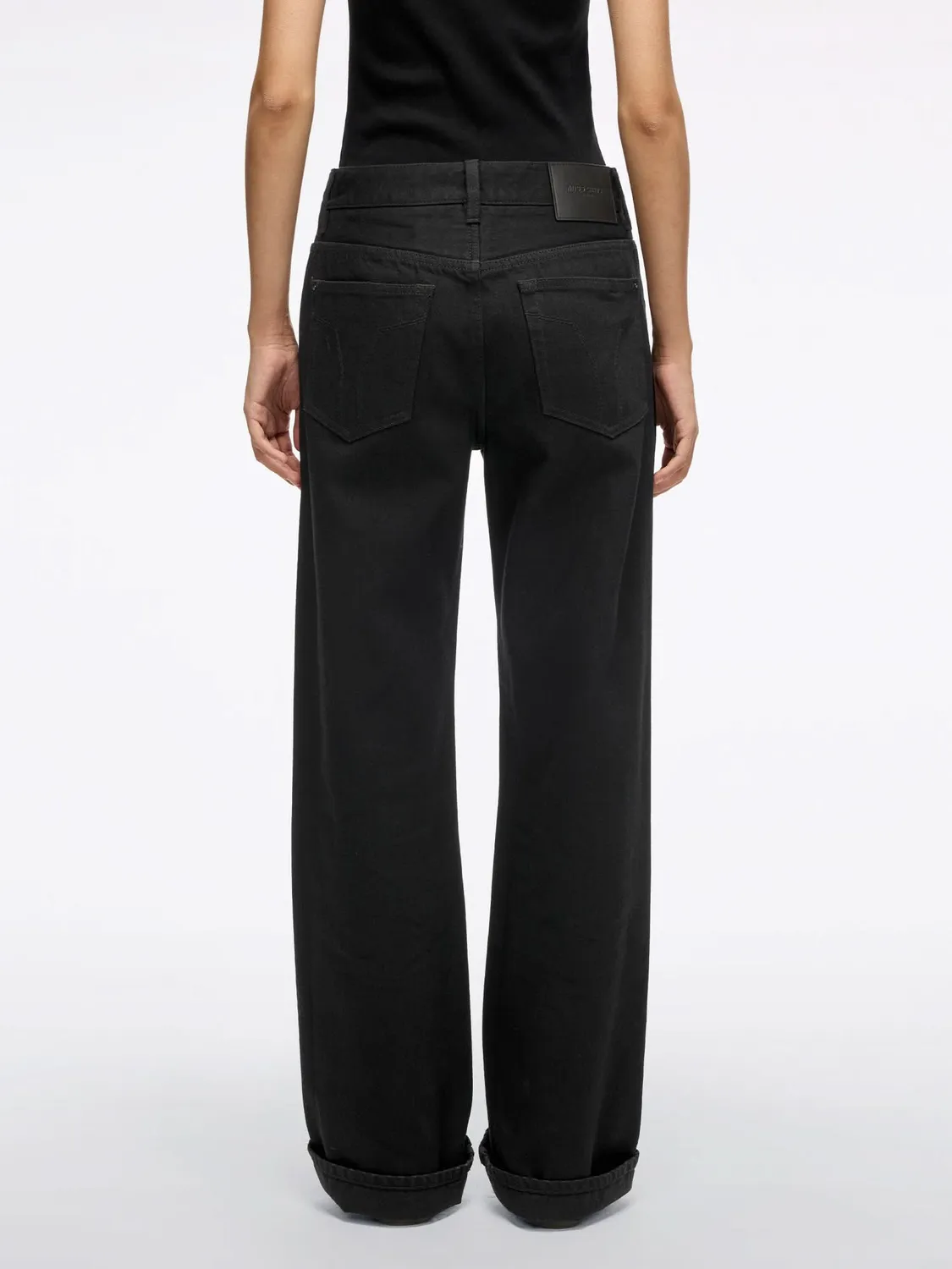 Miss Sixty Anni straight jeans sort mellem talje