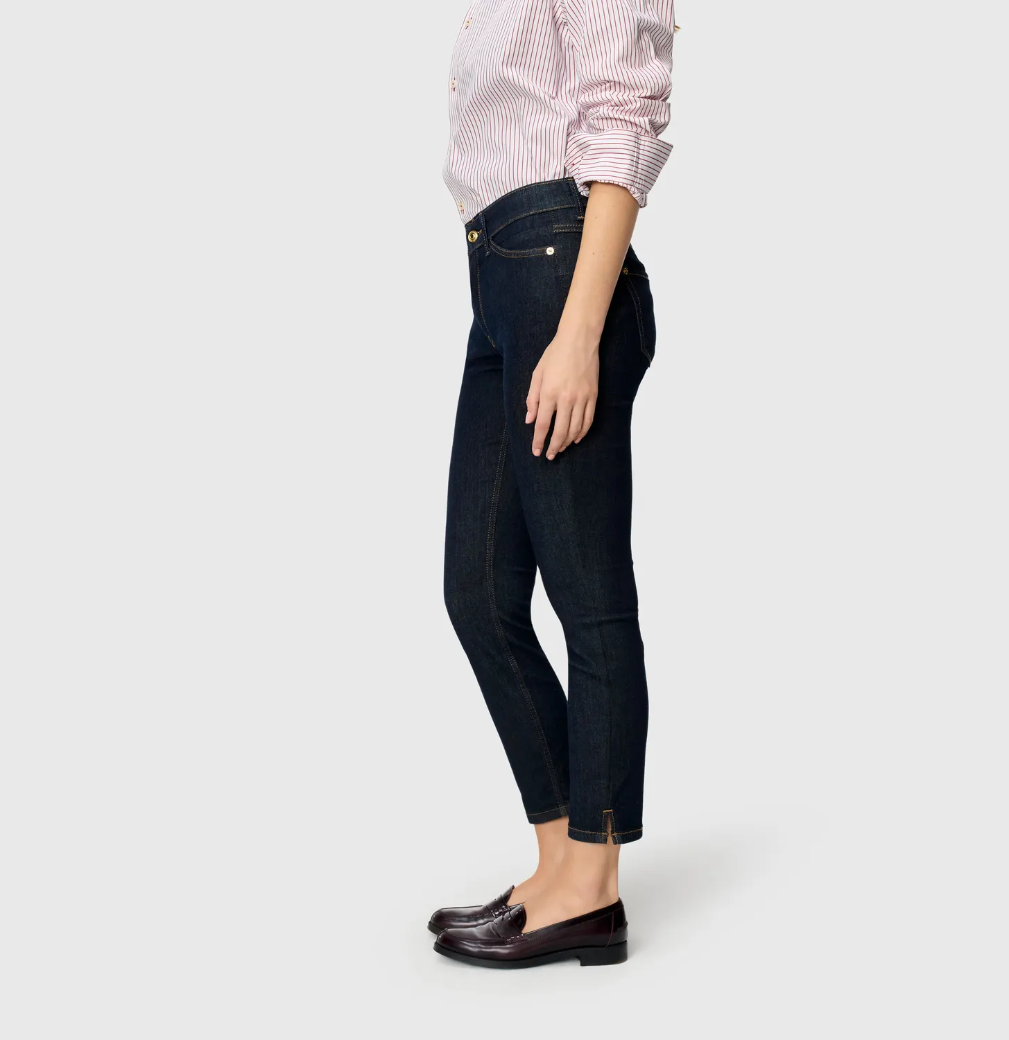 MAC Dream Summer slim jeans cropped mørkeblå