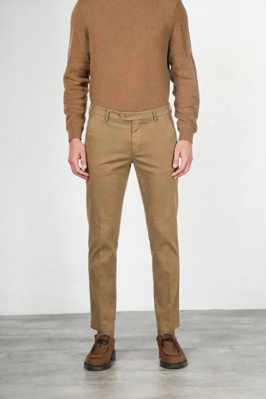 Mason's Torino Flex chinos slim mørk beige