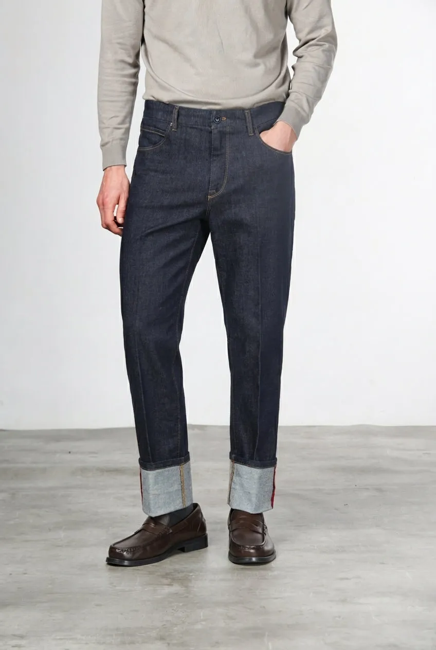 Mason's Harris Carrot jeans navy stretch herre