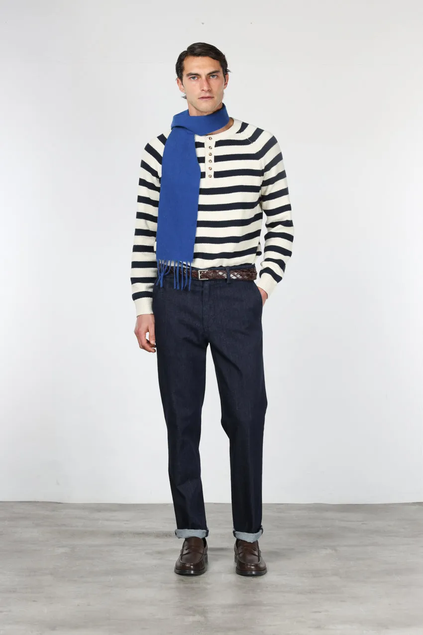 Mason's Madison chinobukser navy denim carrot fit
