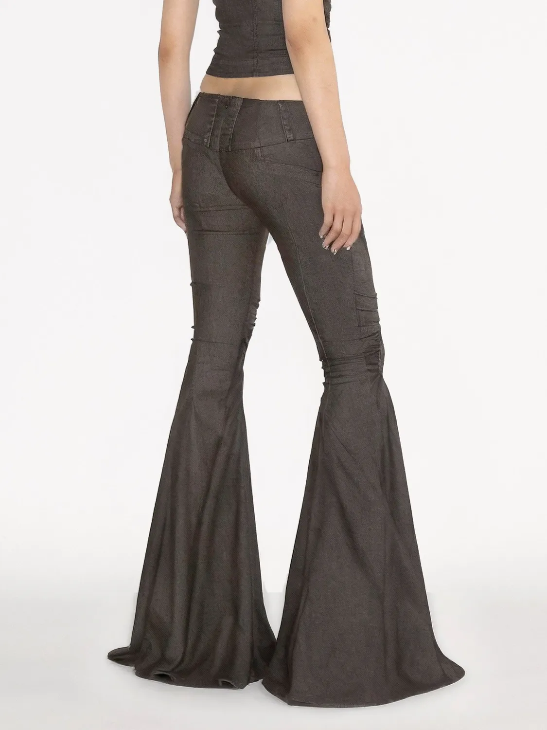 Miss Sixty Slit Tailback bukser sort stretch