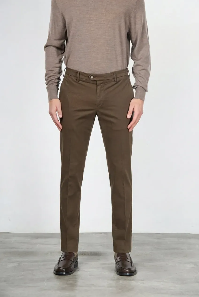 Mason's New York chino bukser brun gabardine regular
