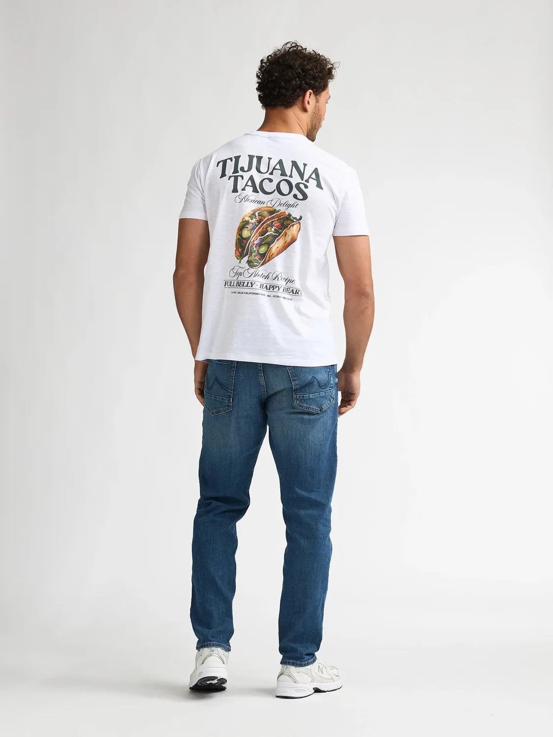 Petrol Industries Tijuana t-shirt med rygprint bomuld