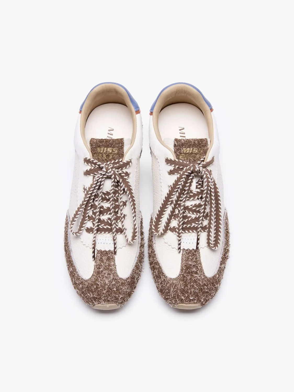Miss Sixty snøresko sneakers off white patchwork