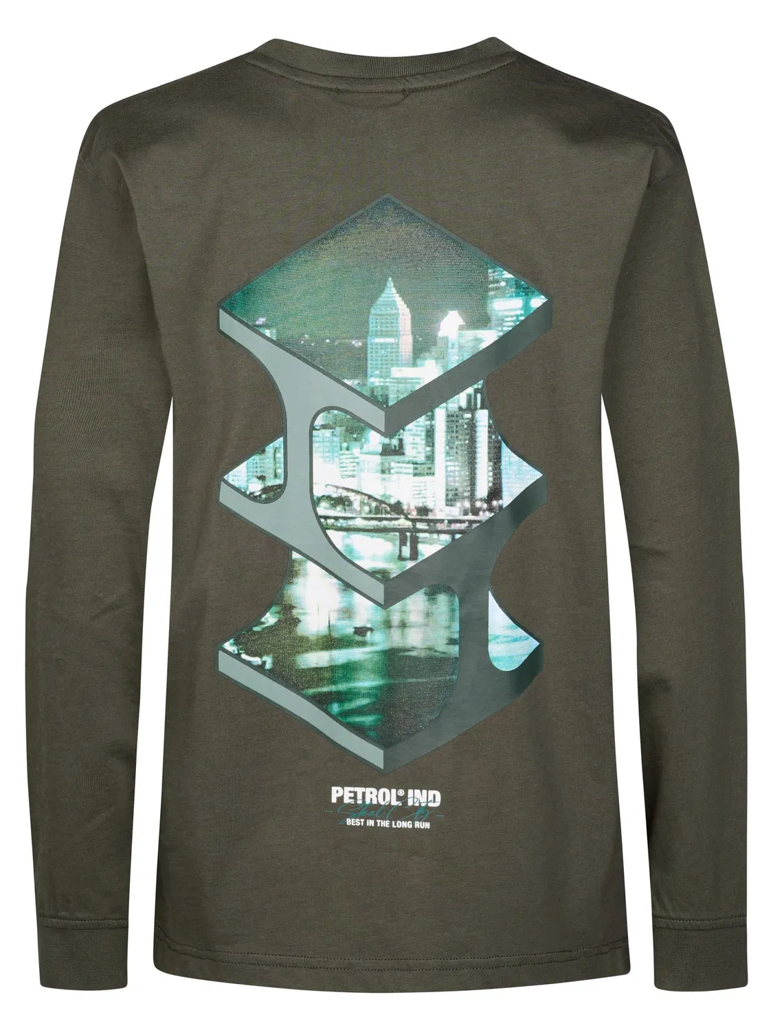 Petrol Industries Steellake longsleeve beluga bomuld børn