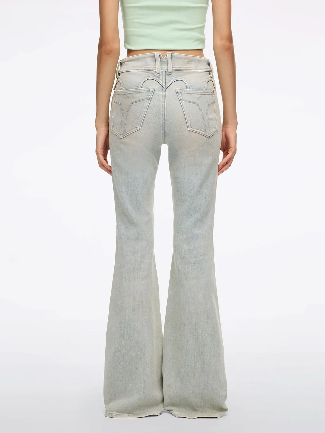 Miss Sixty Bella flare jeans vintage lyseblå
